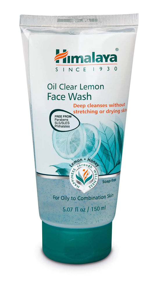 Himalaya Oil Control Lemon Face Wash for Toning Cleansing and Removing Excess Oil 5.07 oz